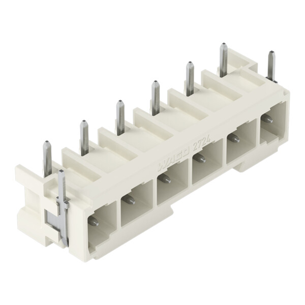 Connecteur mâle THT Broche à souder 1,0 x 1,0 mm incliné 180°; gris clair - Wago - 27243846/122000