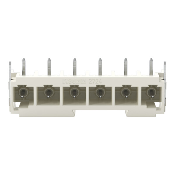Connecteur mâle THT Broche à souder 1,0 x 1,0 mm incliné 180°; gris clair - Wago - 27243846/122000