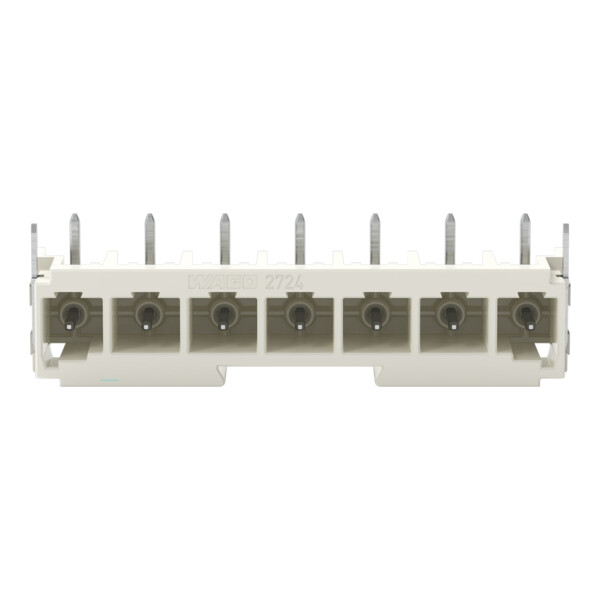 Connecteur mâle THT Broche à souder 1,0 x 1,0 mm incliné 180°; gris clair - Wago - 27243847/122000