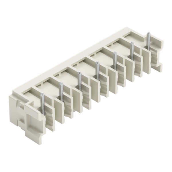 Connecteur mâle THT Broche à souder 1,0 x 1,0 mm incliné 180°; gris clair - Wago - 27243847