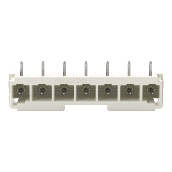 Connecteur mâle THT Broche à souder 1,0 x 1,0 mm incliné 180°; gris clair - Wago - 27243847