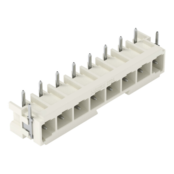 Connecteur mâle THT Broche à souder 1,0 x 1,0 mm incliné 180°; gris clair - Wago - 27243848/122000