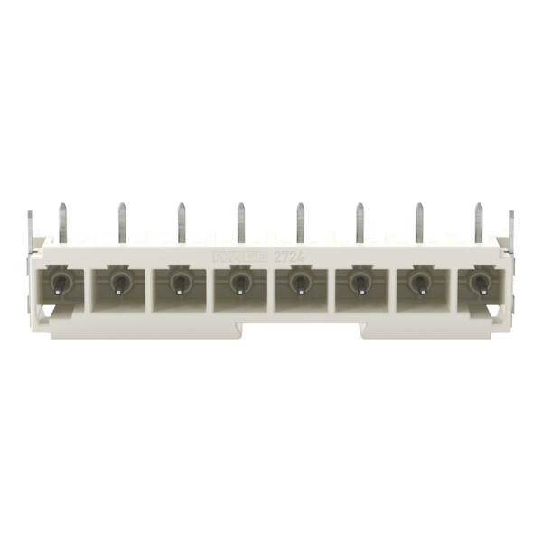 Connecteur mâle THT Broche à souder 1,0 x 1,0 mm incliné 180°; gris clair - Wago - 27243848/122000