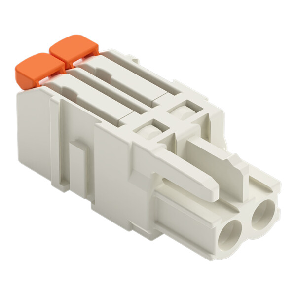 Connecteur femelle pour 1 conducteur Levier Push-in CAGE CLAMP®; gris clair - Wago - 27211102/326047