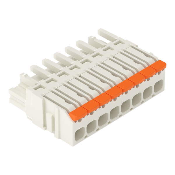 Connecteur femelle pour 1 conducteur Levier Push-in CAGE CLAMP®; gris clair - Wago - 27211108/326047