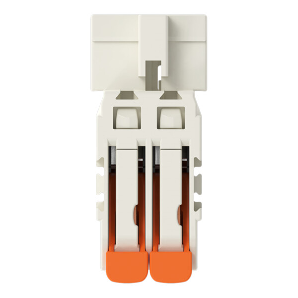 Connecteur mâle pour 1 conducteur Levier Push-in CAGE CLAMP®; gris clair - Wago - 27211602/000044