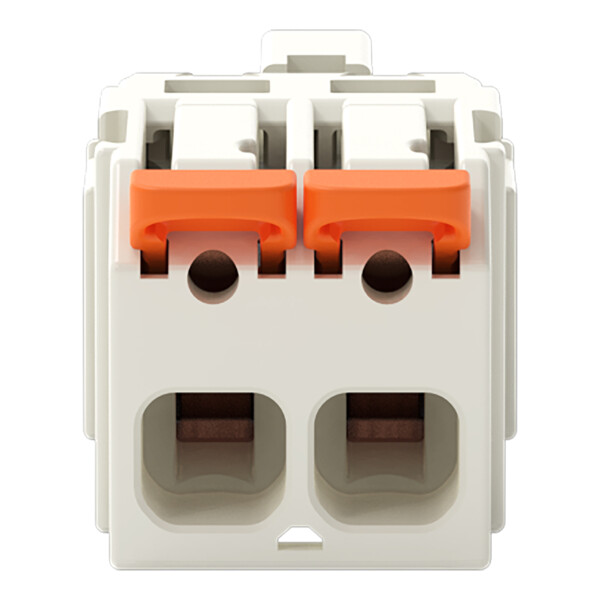 Connecteur mâle pour 1 conducteur Levier Push-in CAGE CLAMP®; gris clair - Wago - 27211602/332000
