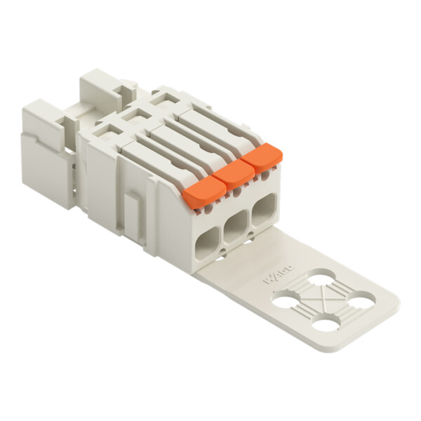 Connecteur mâle pour 1 conducteur Levier Push-in CAGE CLAMP®; gris clair - Wago - 27211603/333000