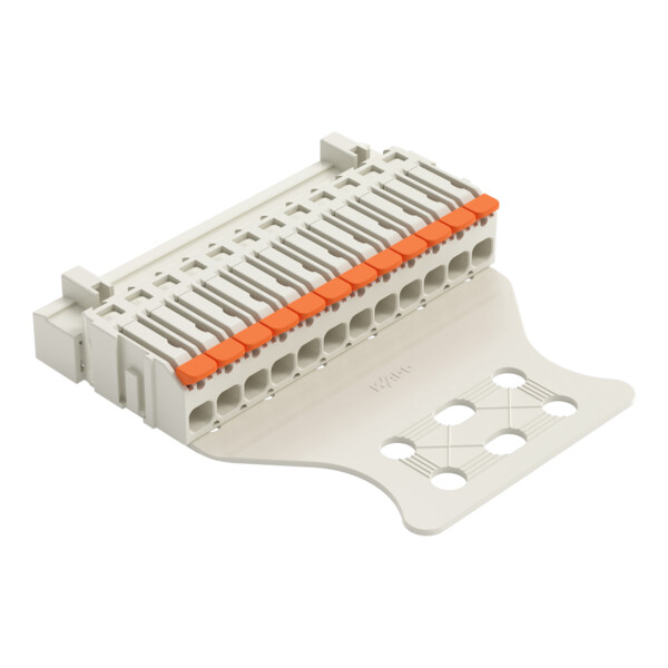 Connecteur mâle pour 1 conducteur Levier Push-in CAGE CLAMP®; gris clair - Wago - 27211612/336000