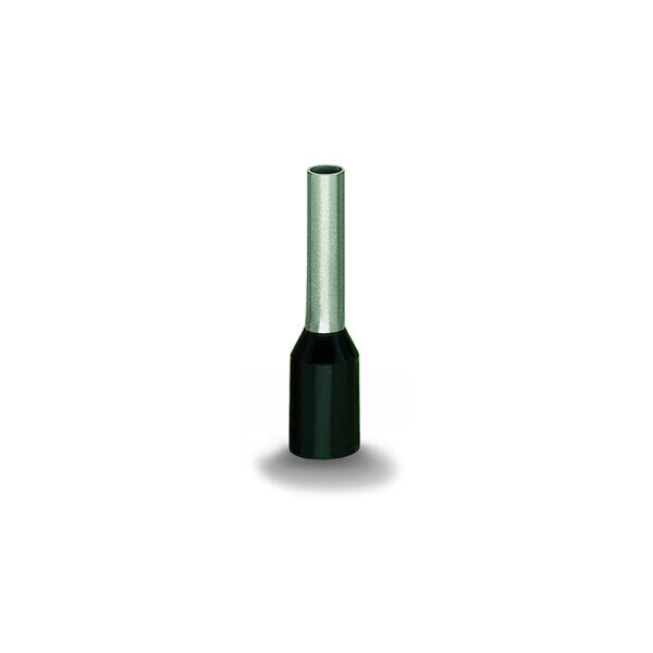 Embout rebord plastique noir, étamé, 1,5 mm², l=14 mm - Wago - 216204