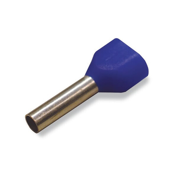 Embout d'extrémité double avec isolation plastique, gris - Wago - 216541