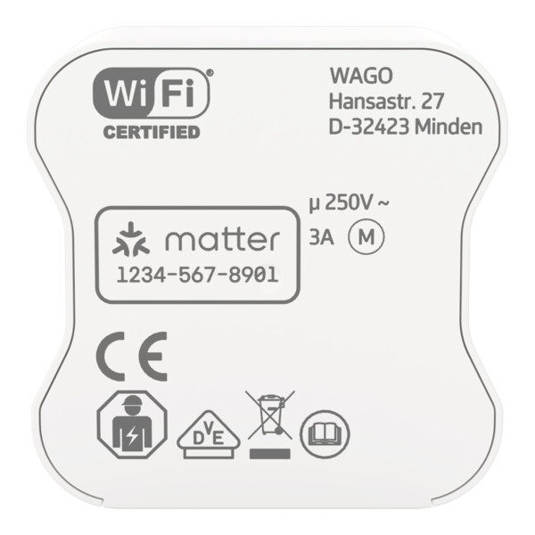 Module volet roulants 2E/2S, 3 A, alim 200–240 V, WiFi/Matter. - Wago - 27571105