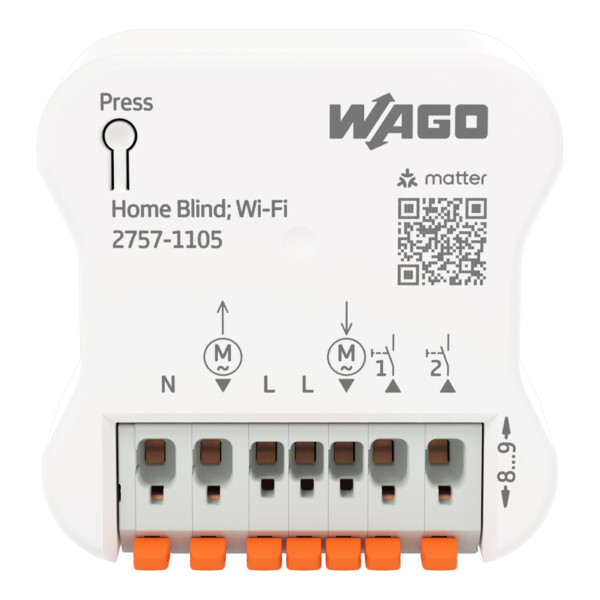 Module volet roulants 2E/2S, 3 A, alim 200–240 V, WiFi/Matter. - Wago - 27571105