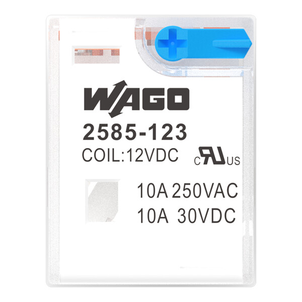 Relais 2 RT - 12 V DC - 6 A - Wago - 2585123