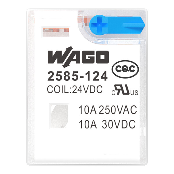 Relais 2 RT - 24 V DC - 10 A - Wago - 2585124