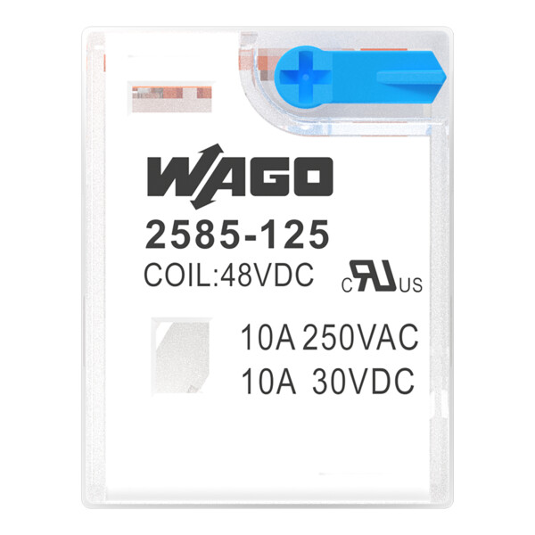 Relais 2 RT - 48 V DC - 6 A - Wago - 2585125