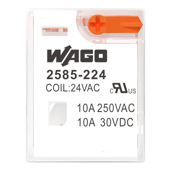 Relais 2 RT - 24 V AC - 6 A - Wago - 2585224