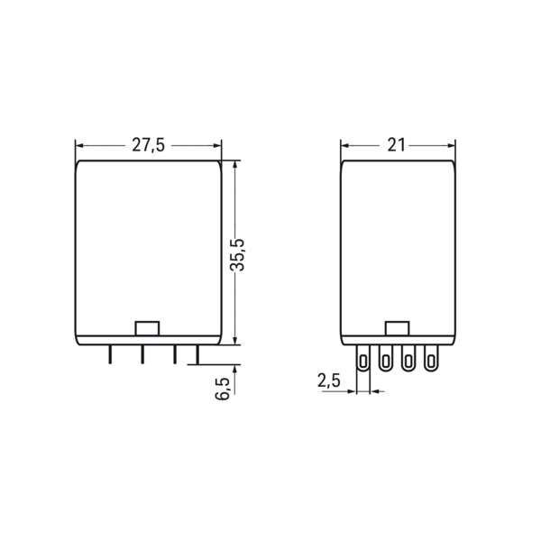 Relais 4 RT - 230 V AC - 5 A - Wago - 2585248
