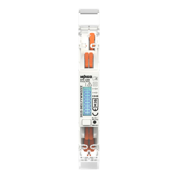 Compteur d'énergie monophasé MID mesure directe 32A, RS485 + MBUS - Wago - 8791300
