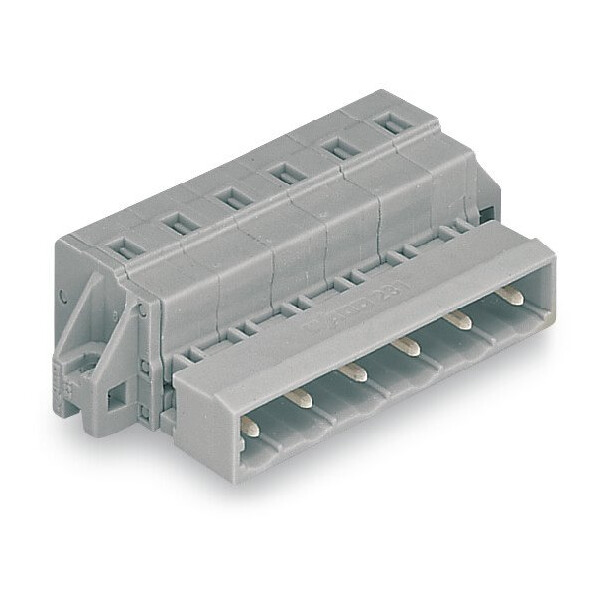 Connecteur mâle 7 pôles / pas : 7,5 mm, avec brides de fixation - Wago - 731607/019000