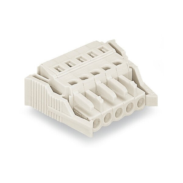 Connecteur femelle droit détrompé /avec cliquets de verrouillage,avec possibilit - Wago - 721104/037000