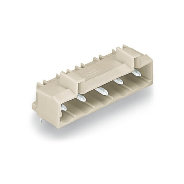 Connecteur mâle tht 1.2 x 1.2 mm solder pin coudé, gris clair - Wago - 721864/001000