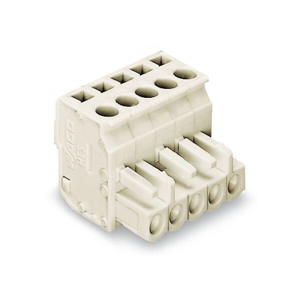 Connecteur femelle coudés 14 pôles, 100% protégé contre l'inversion, pas de 5mm, - Wago - 722214/026000