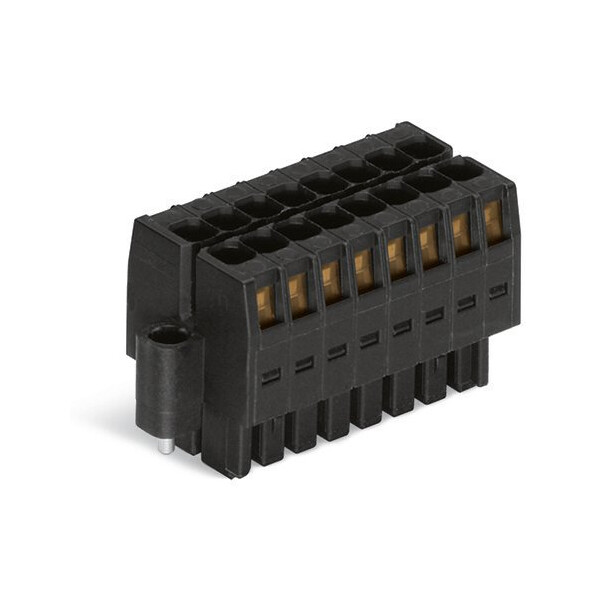 Connecteur femelle pour 1 conducteur 100% protégé contre l'inversion, noir - Wago - 7131116/107047