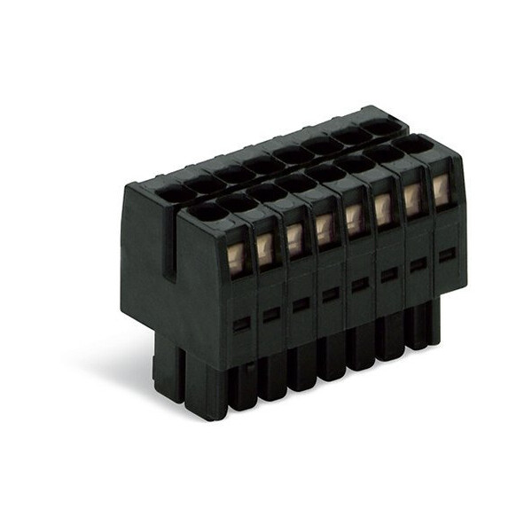 Connecteur femelle pour 1 conducteur 100% protégé contre l'inversion, noir - Wago - 7131118/035047