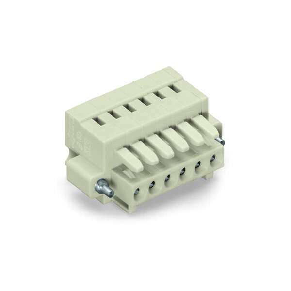Connect fem.droit 3.5 2p a/bride vis - Wago - 734102/107000
