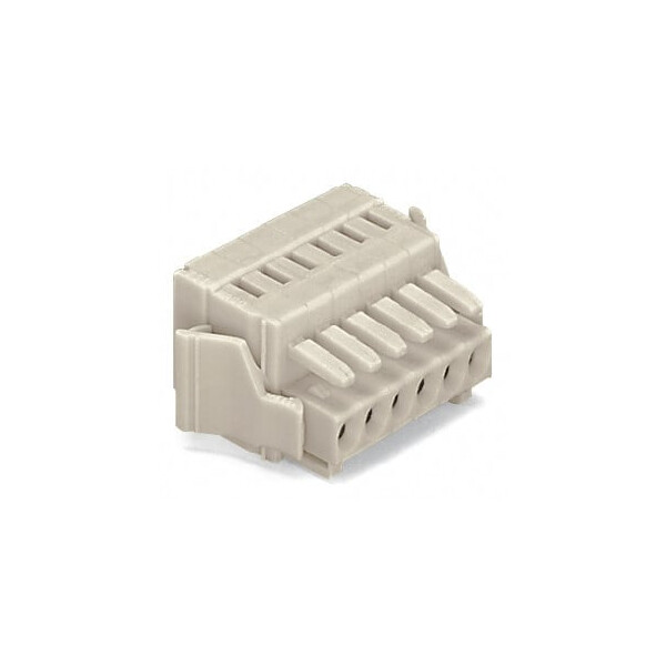 Connecteur femelle détrompé / 8 pôles / cliquets de verrouillage / pas 3,5 mm /  - Wago - 734108/037000