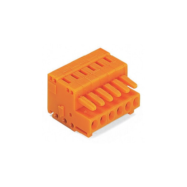 Connecteur femelle avec cage clamp, 6 pôles - Wago - 734206