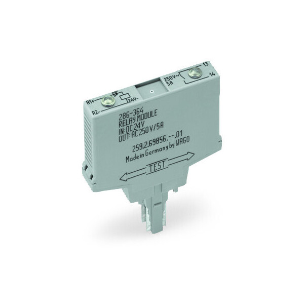 Fiche relais 24 vdc / 1 t - Wago - 286364