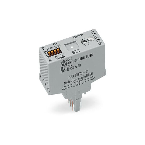 Relais enfichable temporisé multifonction 24 vdc - Wago - 286640/004000