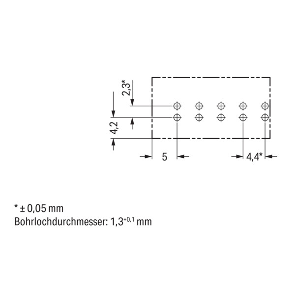 Connecteur pour circuits imprimés Droit 5 pôles, bleu - Wago - 8903115