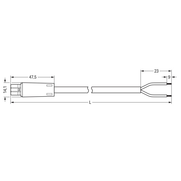 câble de raccordement précâblé - Wago - 8948392/173706