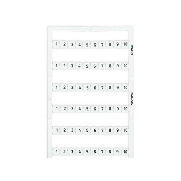 Carte repérage mini rapide wsb 10 bandes de '1 à 10' - Wago - 248502
