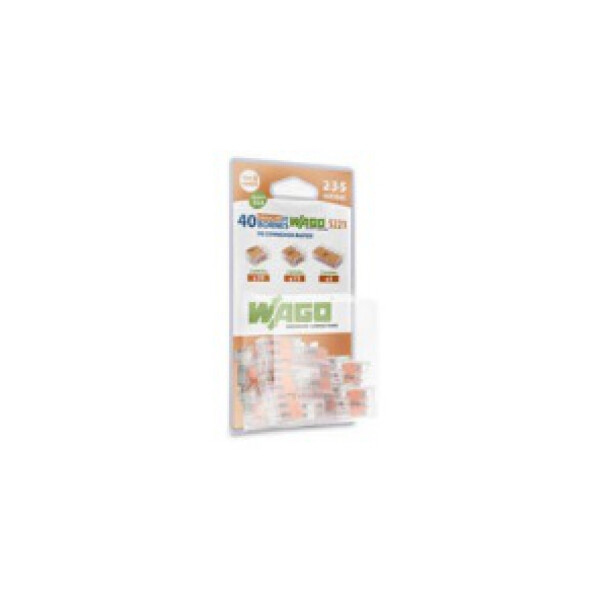 Bornes de connexion automatique Wago - blister de 40 bornes 2,3 et 5 entrées  S221 - Wago - 009485