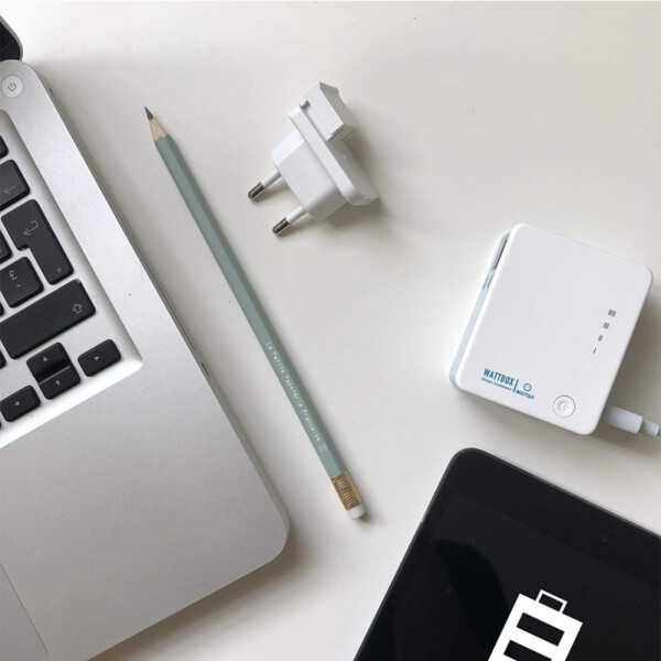 Chargeur 2 usb 3.1a réserve d'énergie 2600mah 150 pays - Watt&co - CH-WATTBOX-CT