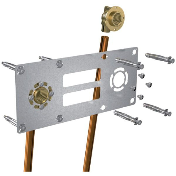 Système de fixation robinetterie sur plâtre ROBIFIX CU à souder - entraxe 150 mm f1/2 cu d.14 - Watts industries - 009121