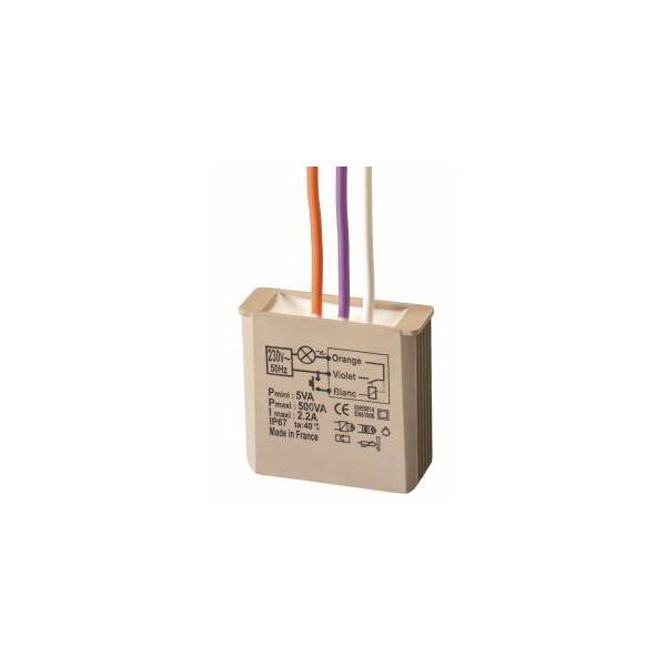 Yokis Télérupteur Temporisé Encastré 500W (5454054) - Yokis - MTT500E