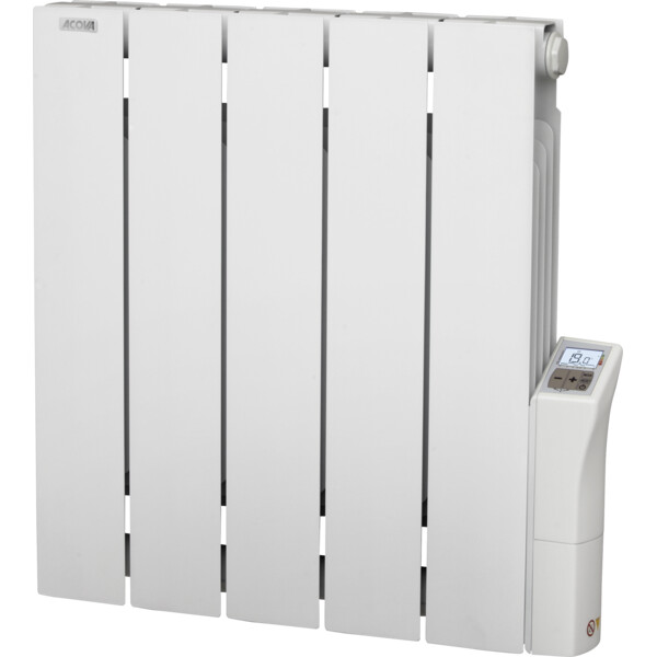 Atoll prem's el régulation digitale, blanc ral 9010, 1000 w, h575 mm / l577 mm  - Acova - TAG-100-056/CF