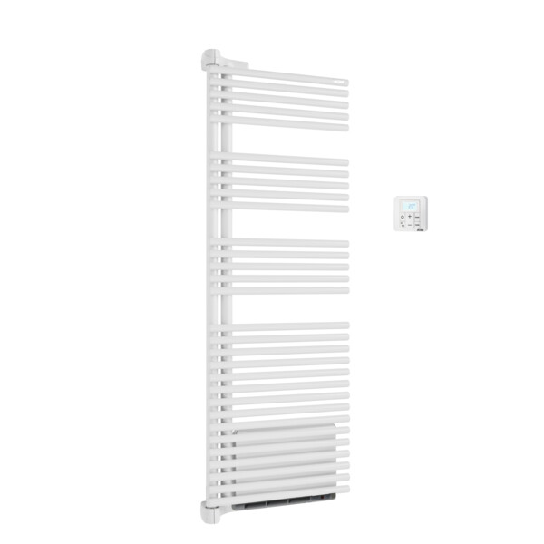 Cala twist air ec gauche, blanc ral 9016, 672w, h 1478 mm / l 496 mm - Acova - LNLT145-050IFS