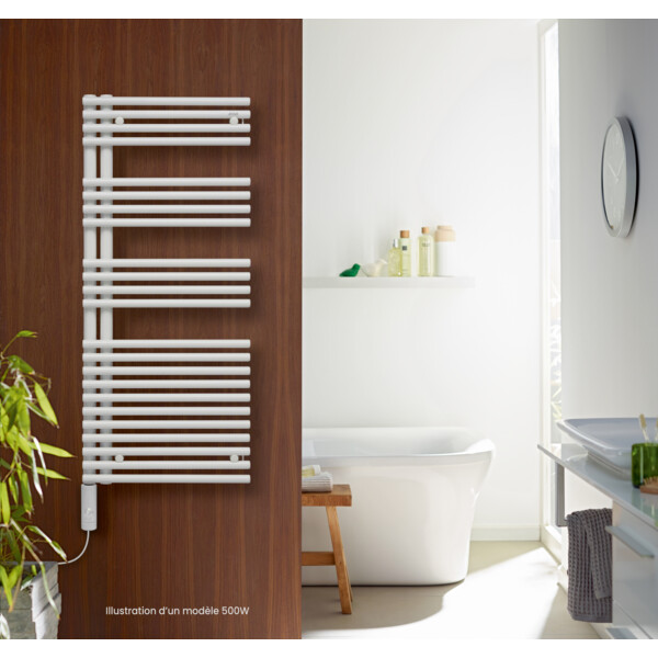 Cala asymétrique el gauche cde ihc, blanc ral 9016, 500w, h 1289 mm / l 498 mm - Acova - TLNSL050050ECZF