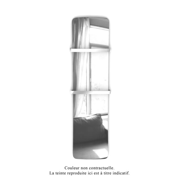 Folio glass el, surface verre en finition miroir, 650w , h 1796 mm / l 441 mm  - Acova - TFGM-065-042/F