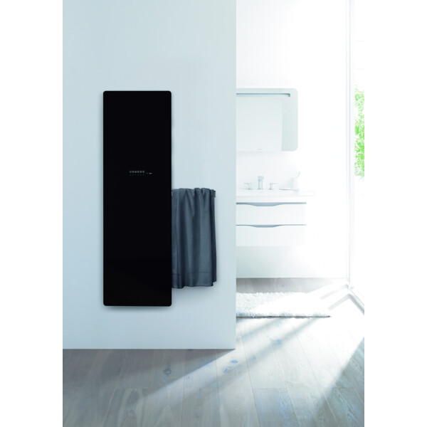 Versus el, surface verre en finition noire, 600w , h 1500 mm / l 475 mm  - Acova - VSB-150-048