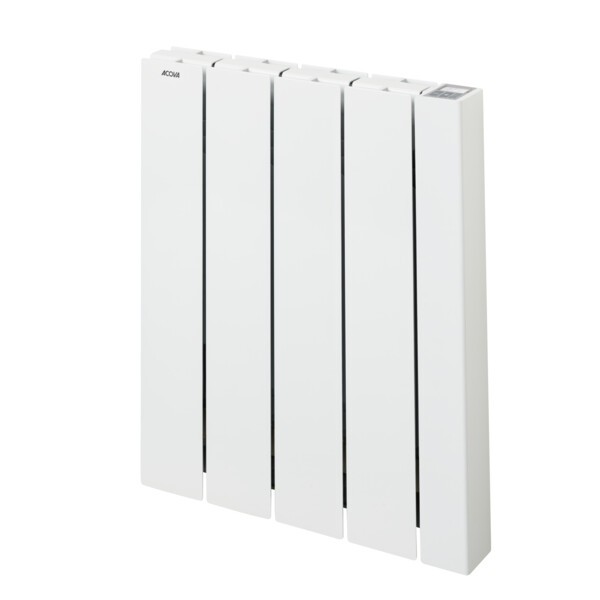 Volga prem's el, régul. digitale + œil, blanc ral 9010, 750w, h575 mm / l474 mm - Acova - TAMP-075-047/CF