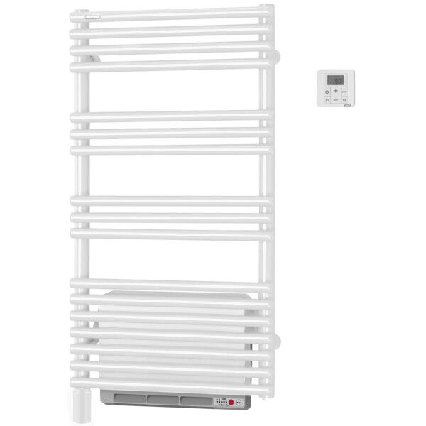 Radiateur sèche-serviettes électrique 500W Acova Cala +Air avec soufflant blanc  - Acova - TLN050-050IFS