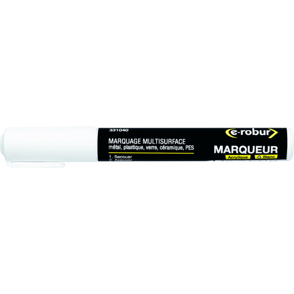 Marqueur acrylique blanc multisurfaces - AGI Robur - 331040