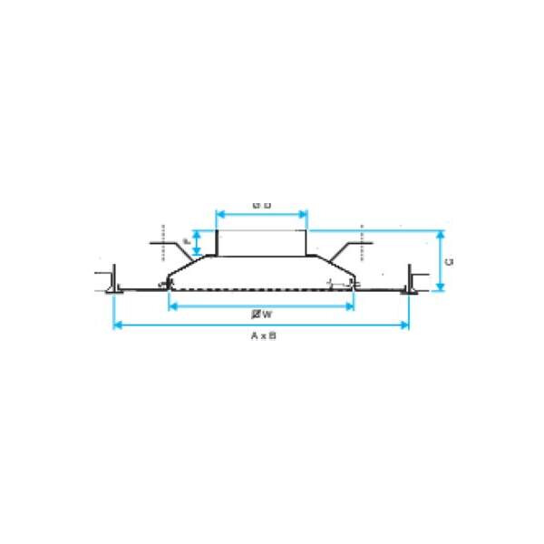 Aldes sc 369 r - {diam} 200 mm - diffuseur acier carré pour dalles faux-plafond - Aldes - 11051136